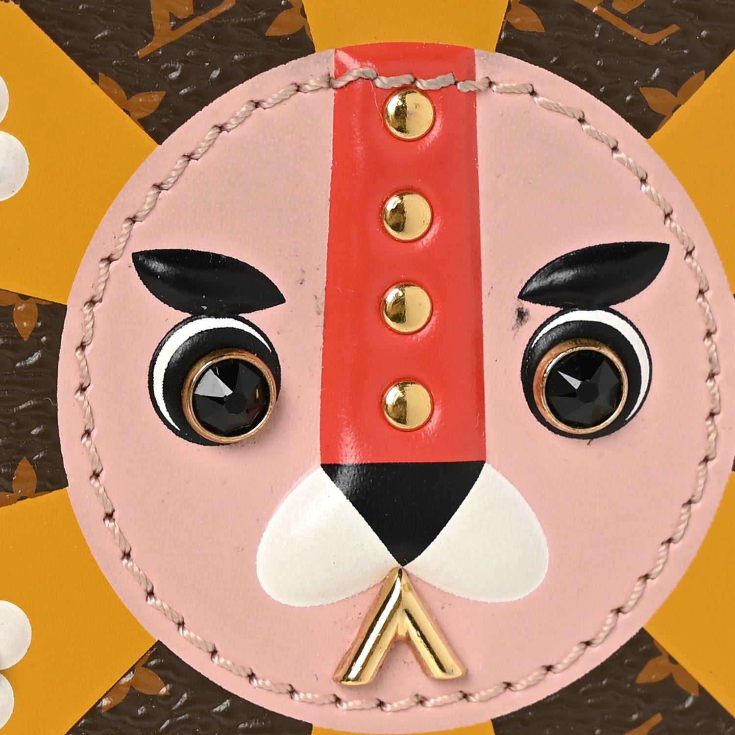 Louis Vuitton Monogram Fun Face Lion Bag Charm 8 of 9