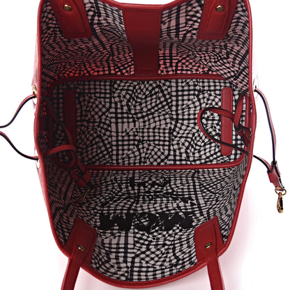 MCM Visetos Medium Liz Reversible Shopper Tote Ruby Red 9 of 17