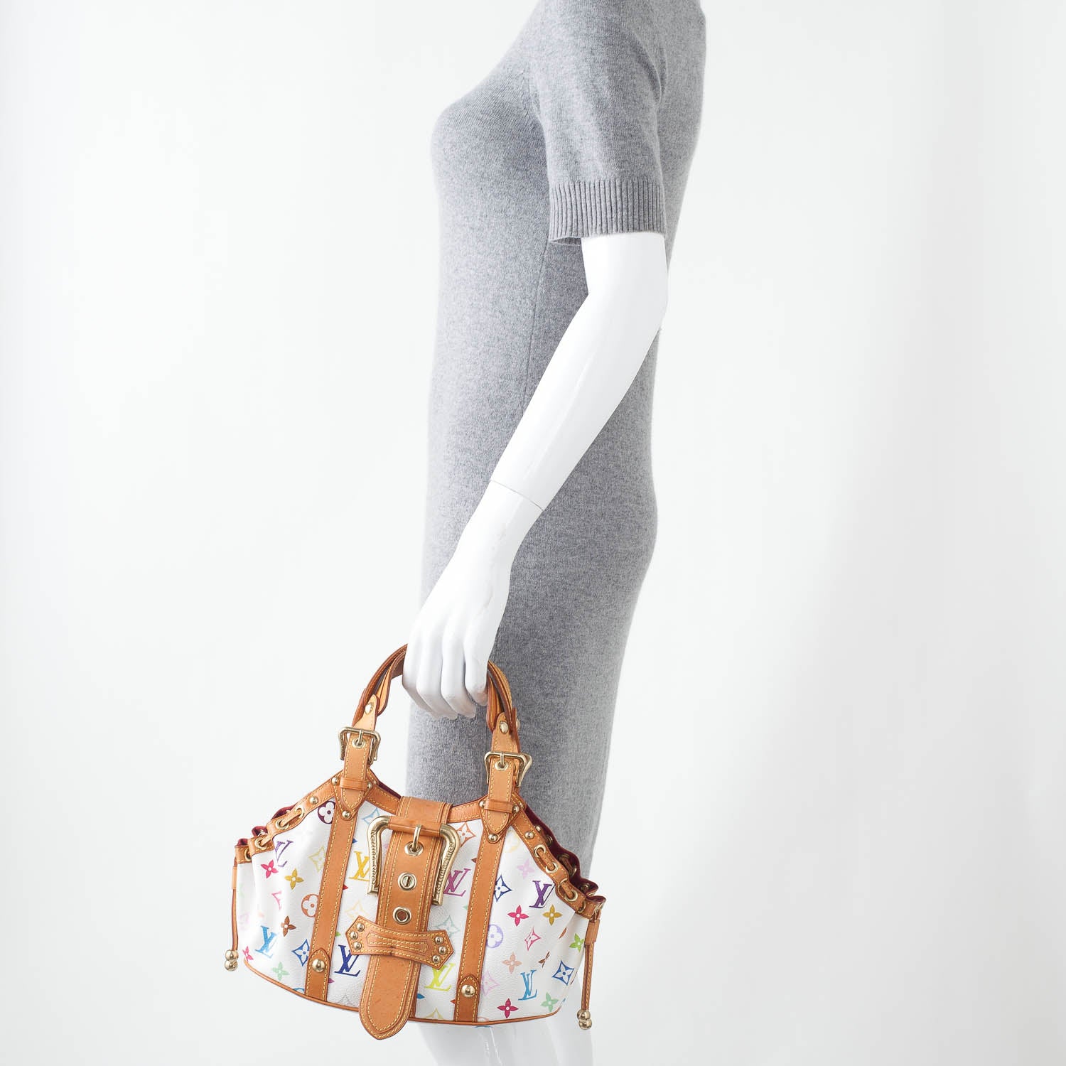 Louis Vuitton Monogram Multicolor Theda GM White 2 of 9