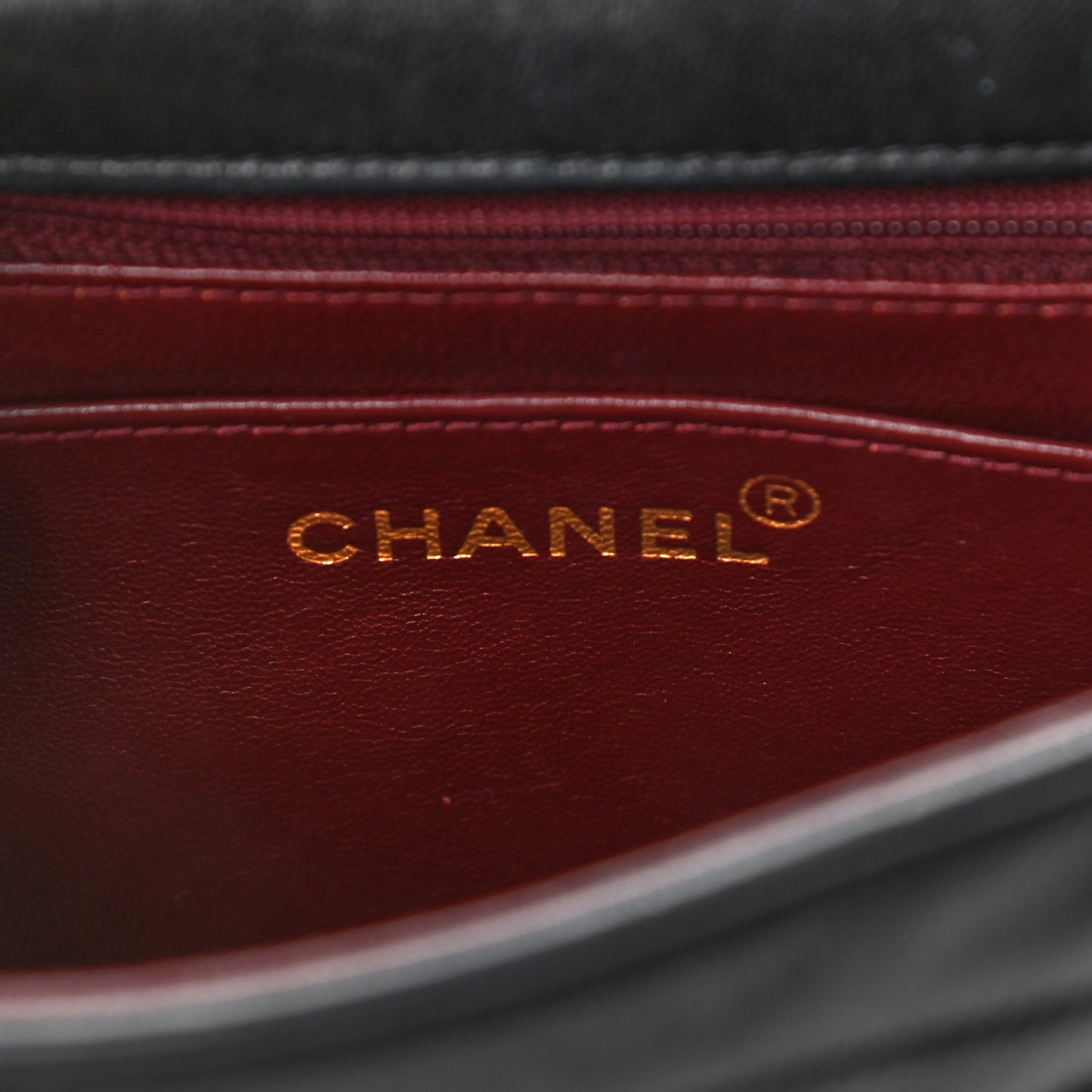 Lambskin Quilted Small Single Flap Black