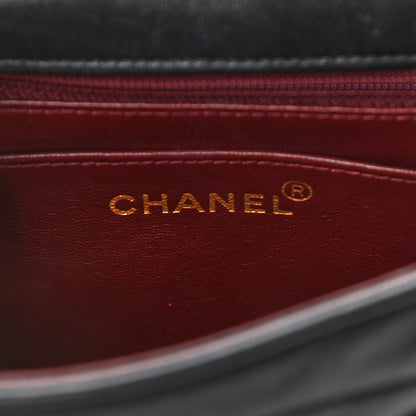 Chanel Lambskin Quilted Small Single Flap Black 6 of 12