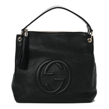 Gucci Pebbled Calfskin Large Soho Hobo Black 1 of 10