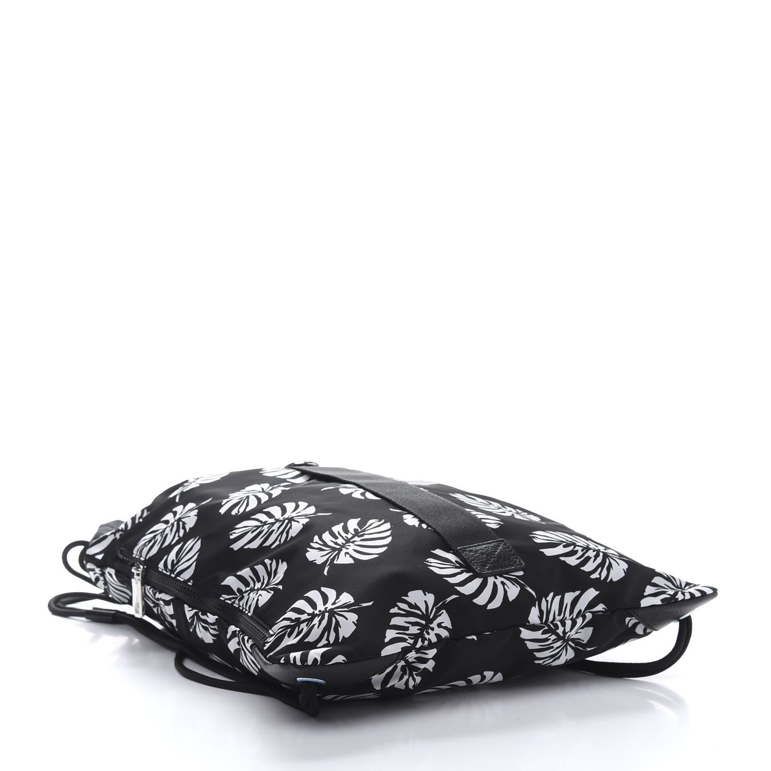 Dolce & Gabbana Nylon Palm Drawstring Backpack Black 3 of 9