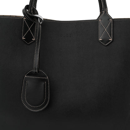 Gucci Calfskin GG Supreme Monogram Medium Reversible Tote Black 12 of 20