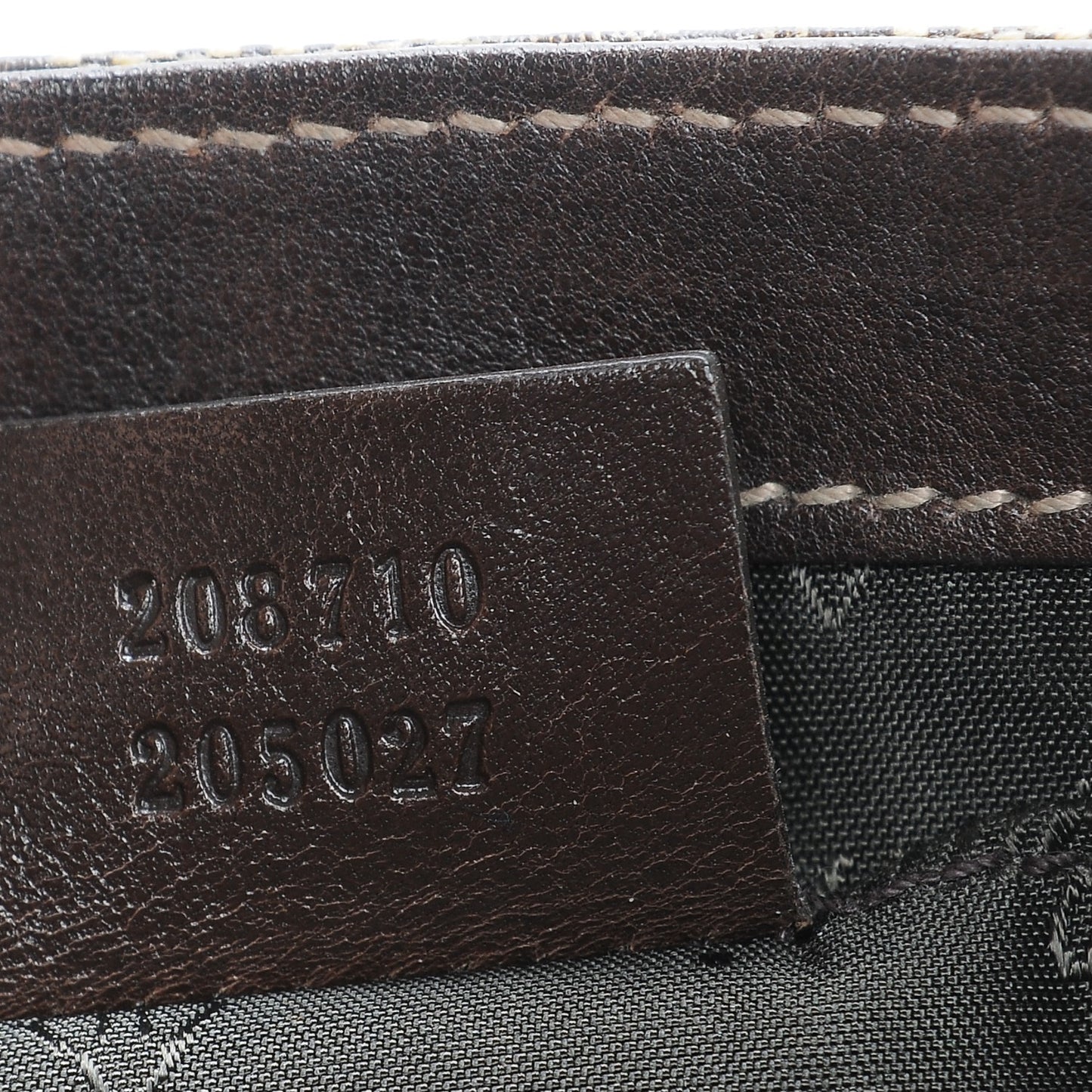 Crystal Monogram Babouska Clutch Dark Brown