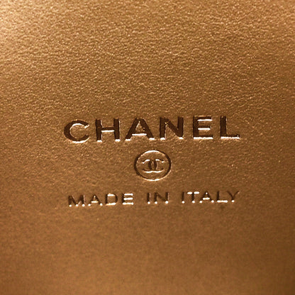 Chanel Lambskin Quilted Pearl Crush Mini Vanity Case With Chain Red 8 of 11