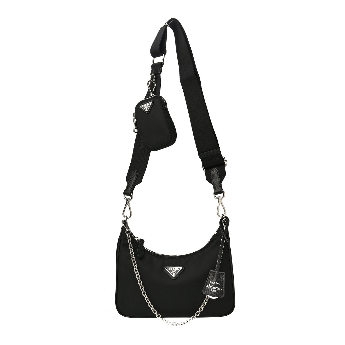 Nylon Re-Edition 2005 Shoulder Bag Black