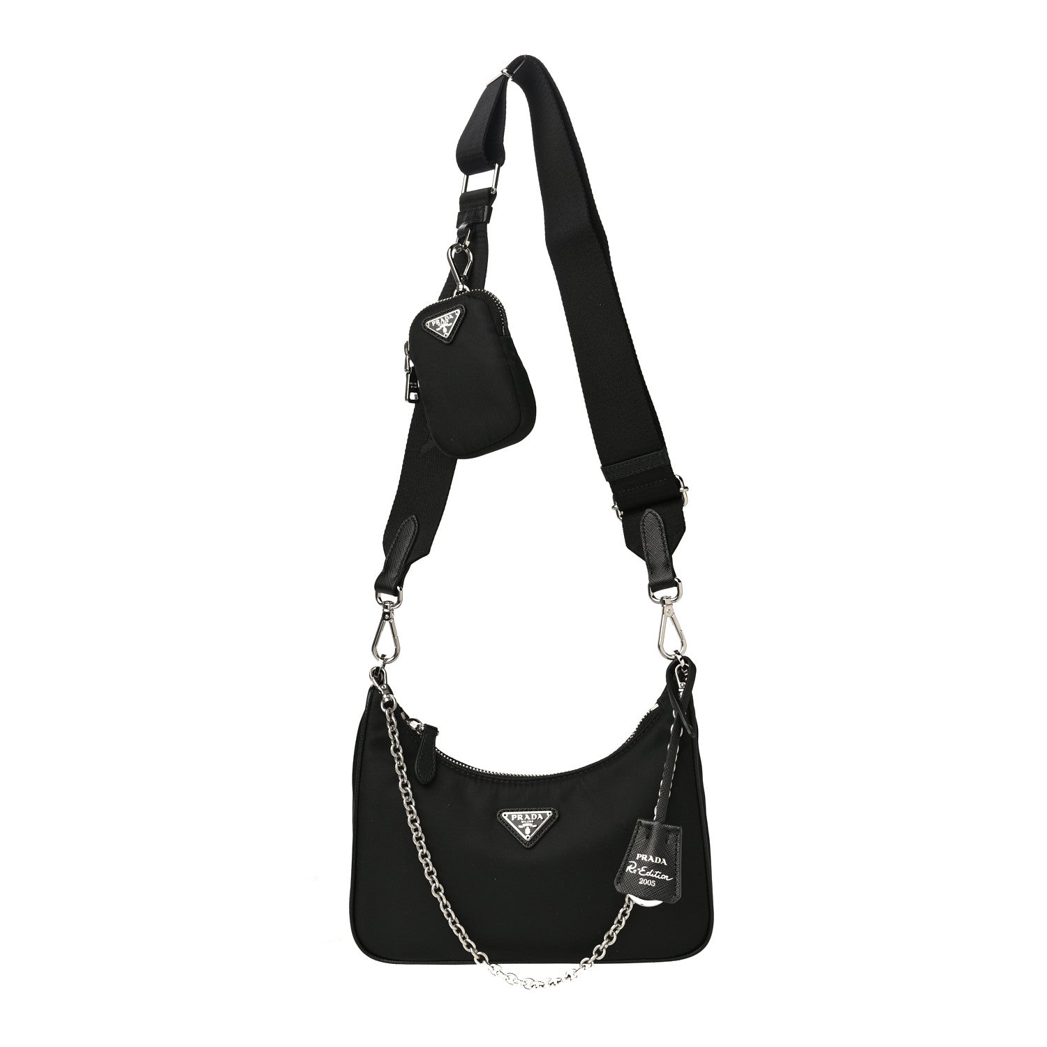 Prada Nylon Re-Edition 2005 Shoulder Bag Black 1 of 13