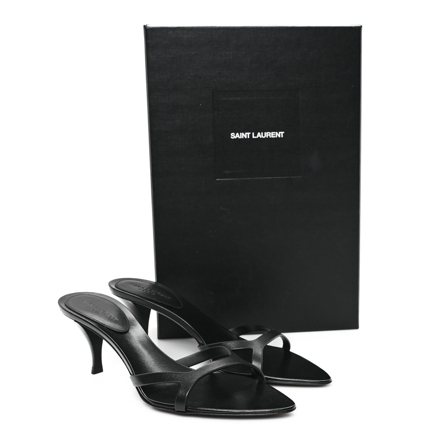 Calfskin Maine Liscio Carla 60 Mules 37 Black