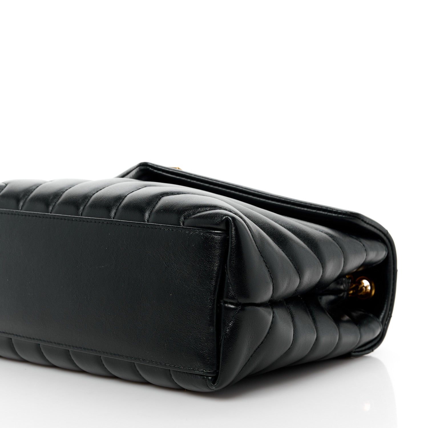 Saint Laurent Calfskin Y Quilted Monogram Small Loulou Chain Satchel Black 11 of 11