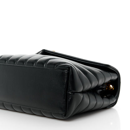 Saint Laurent Calfskin Y Quilted Monogram Small Loulou Chain Satchel Black 11 of 11