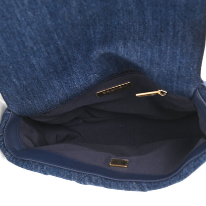 Chanel Denim Quilted Medium Chanel 19 Flap Blue 5 of 10