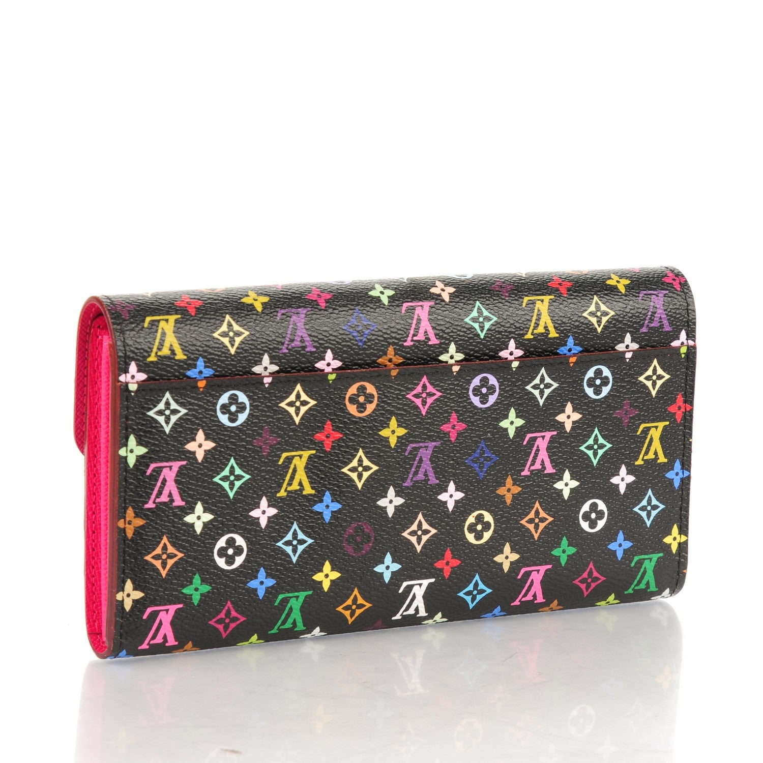 Louis Vuitton Monogram Multicolor Sarah Wallet NM Black Grenade 3 of 7