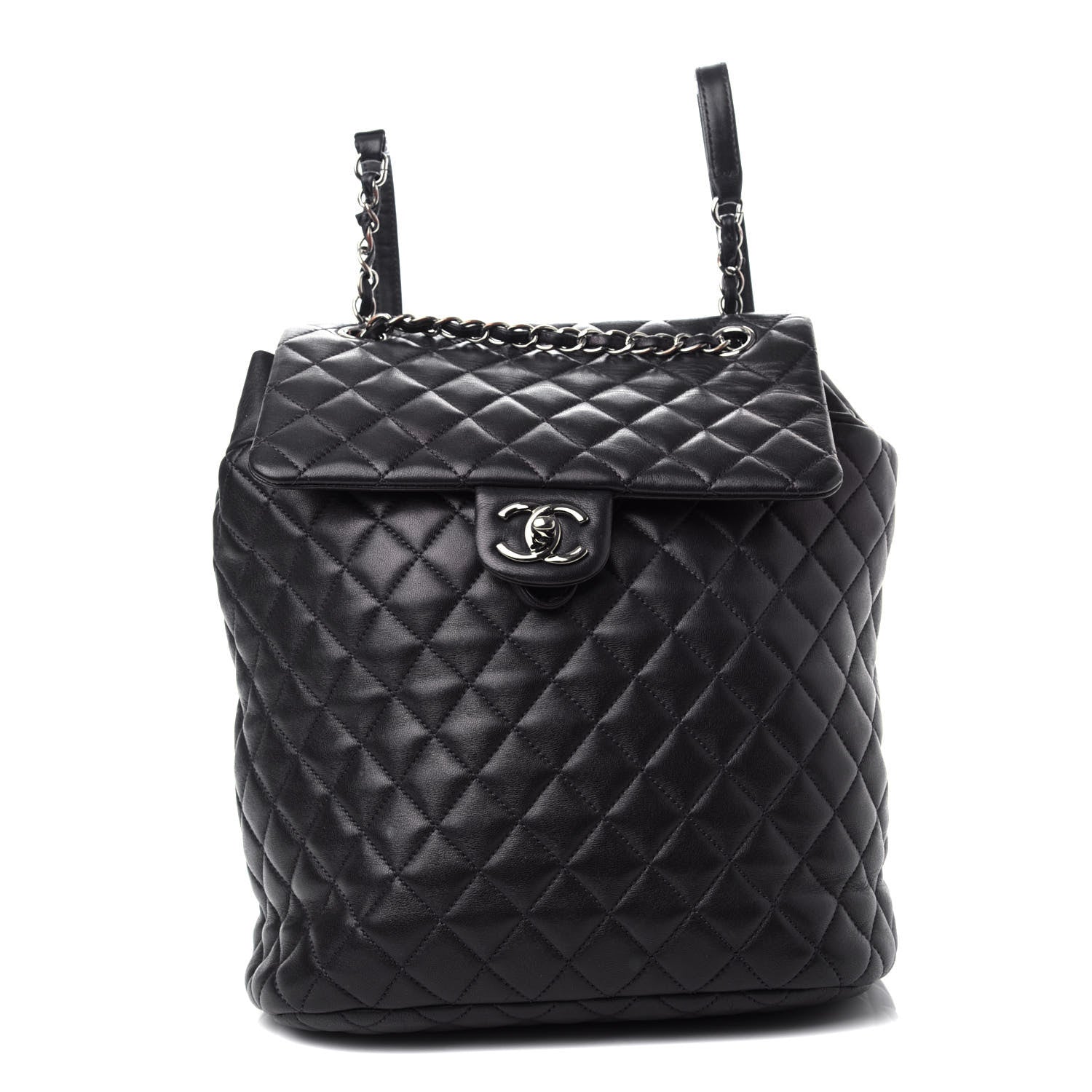 Chanel Calfskin Quilted Large Urban Spirit Backpack Navy 1 of 11