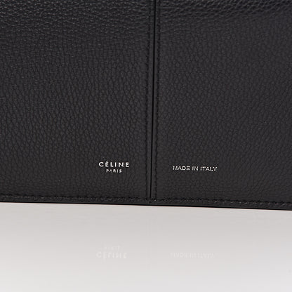 Celine Baby Grained Calfskin Medium Tri-Fold Bag Black 8 of 11