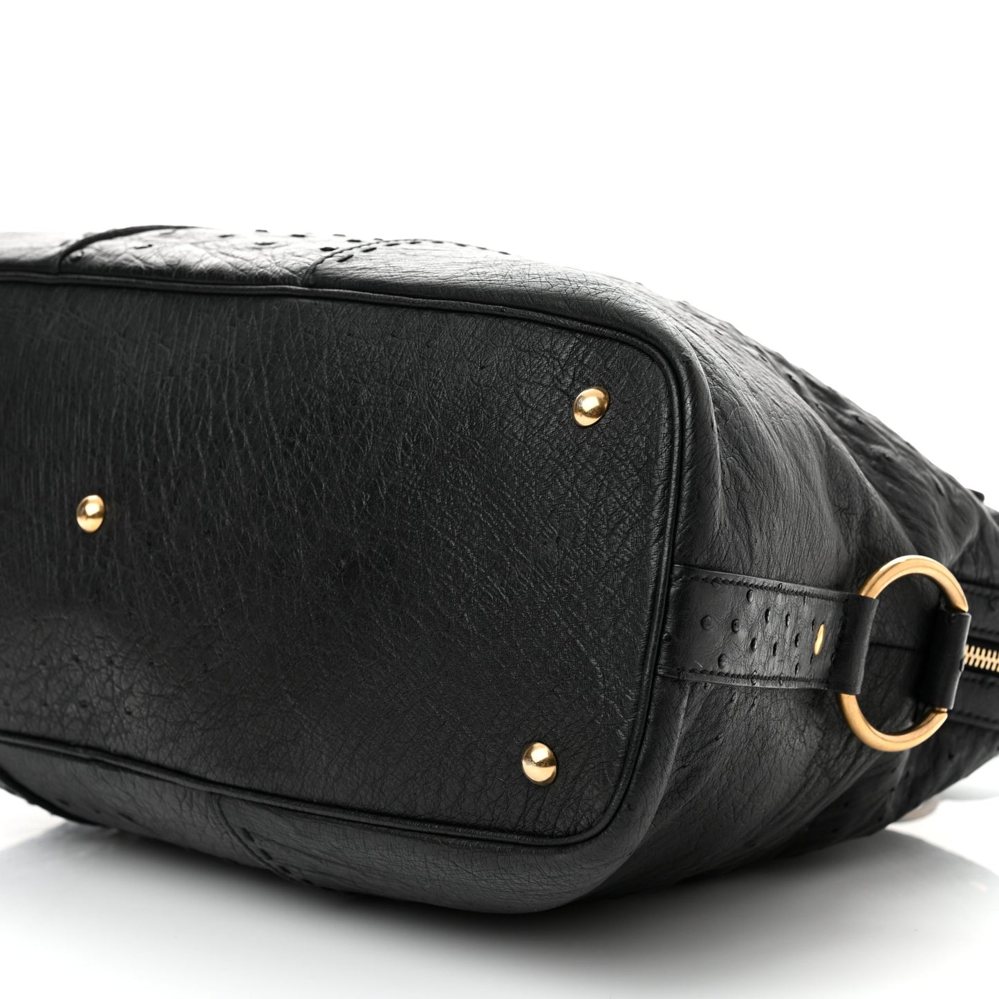 Ostrich Muse Messenger Bag Black