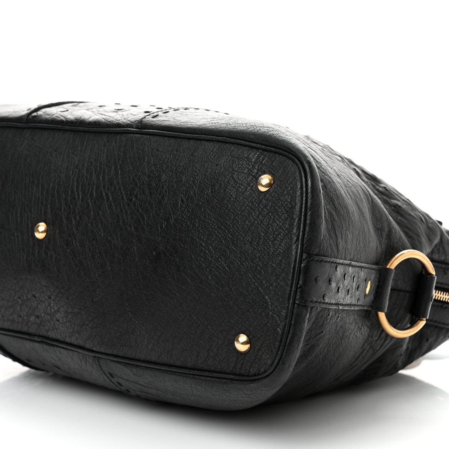 Saint Laurent Ostrich Muse Messenger Bag Black 10 of 13