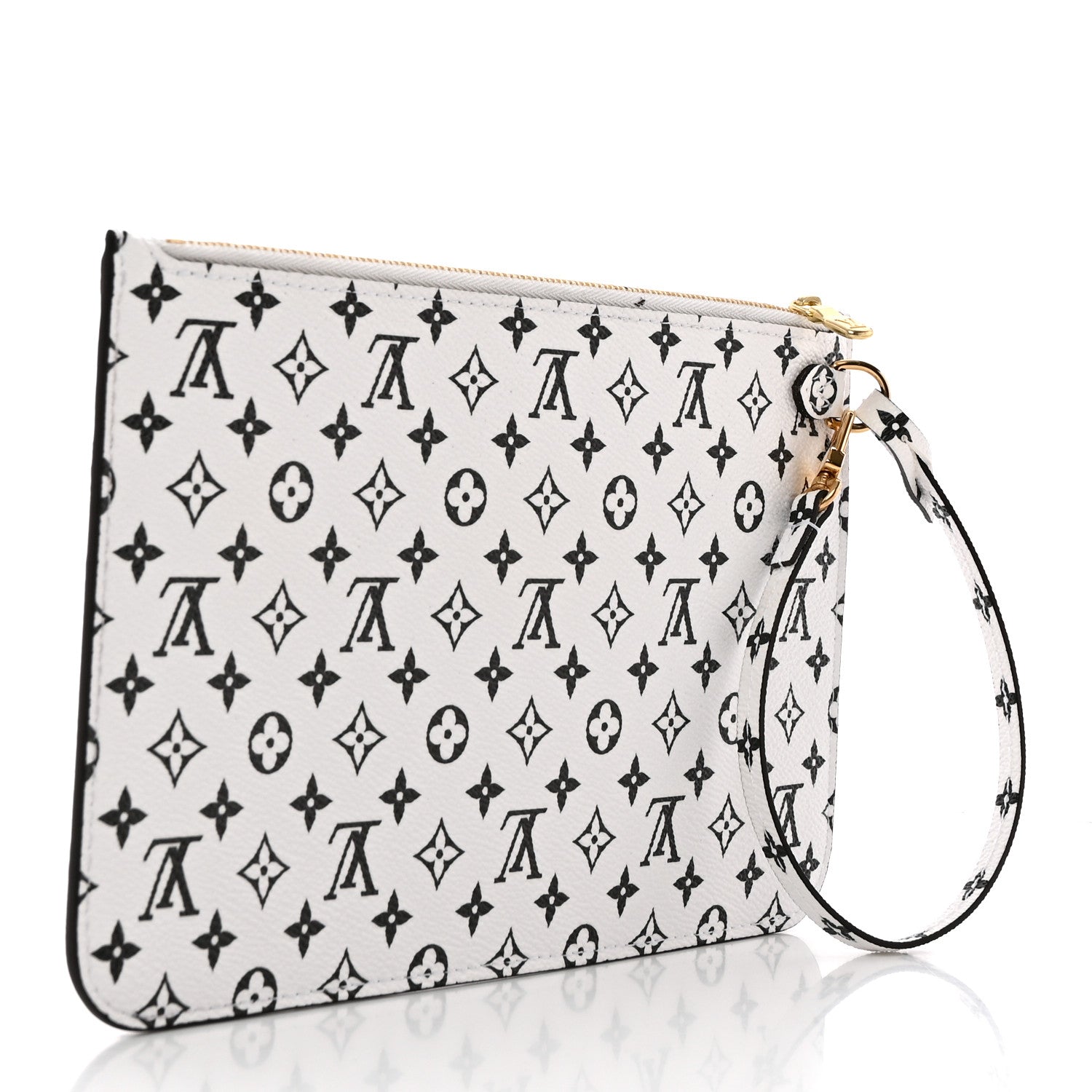 Louis Vuitton Monogram Giant Neverfull MM GM Pochette White 3 of 7