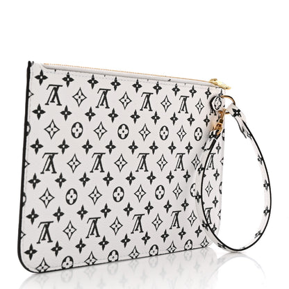 Louis Vuitton Monogram Giant Neverfull MM GM Pochette White 3 of 7