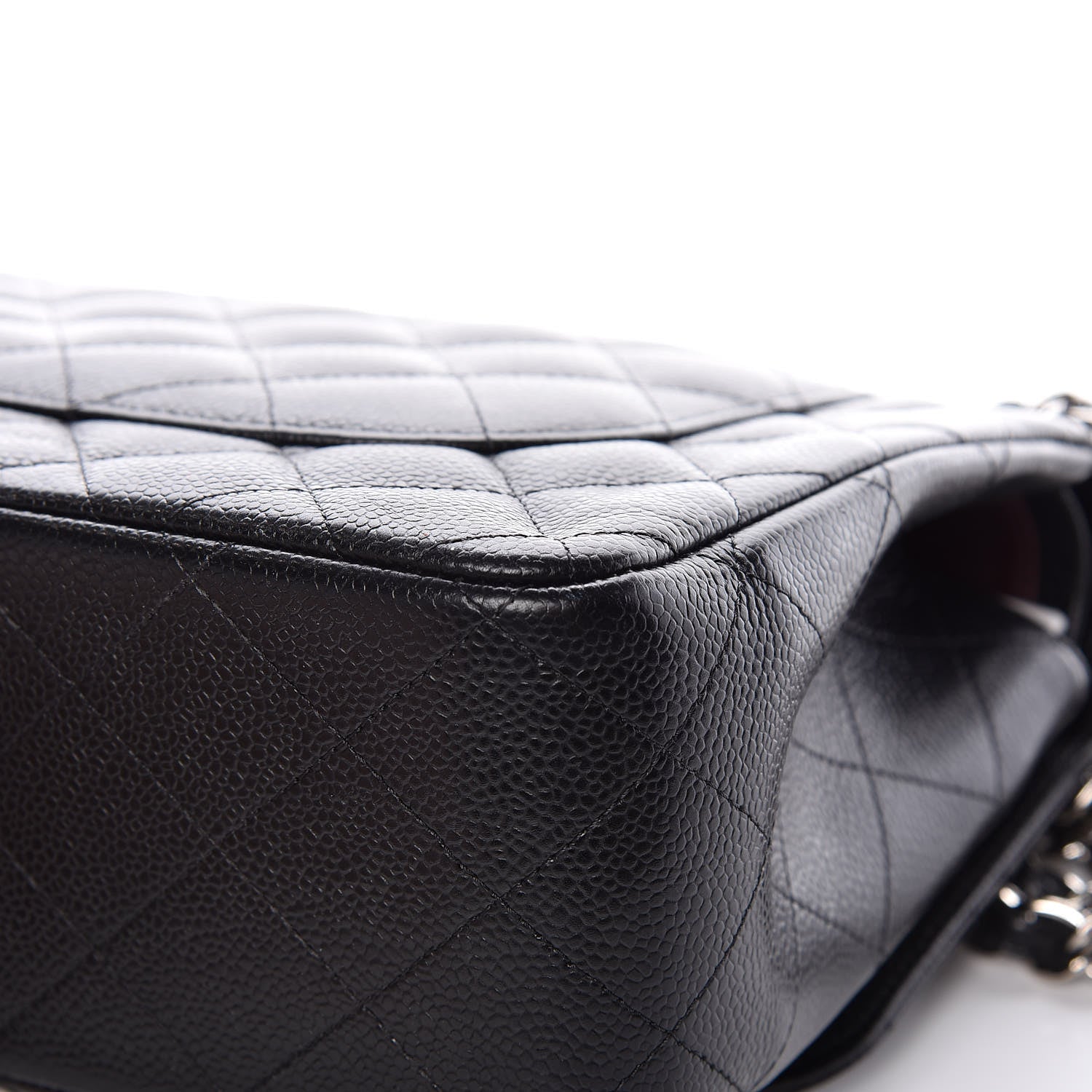 Chanel Caviar Quilted Jumbo Double Flap Black 11 of 12