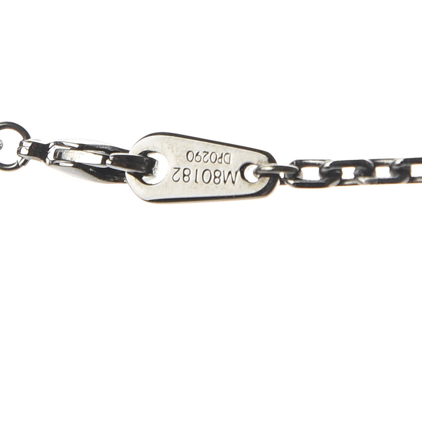 LV Initials Necklace Silver