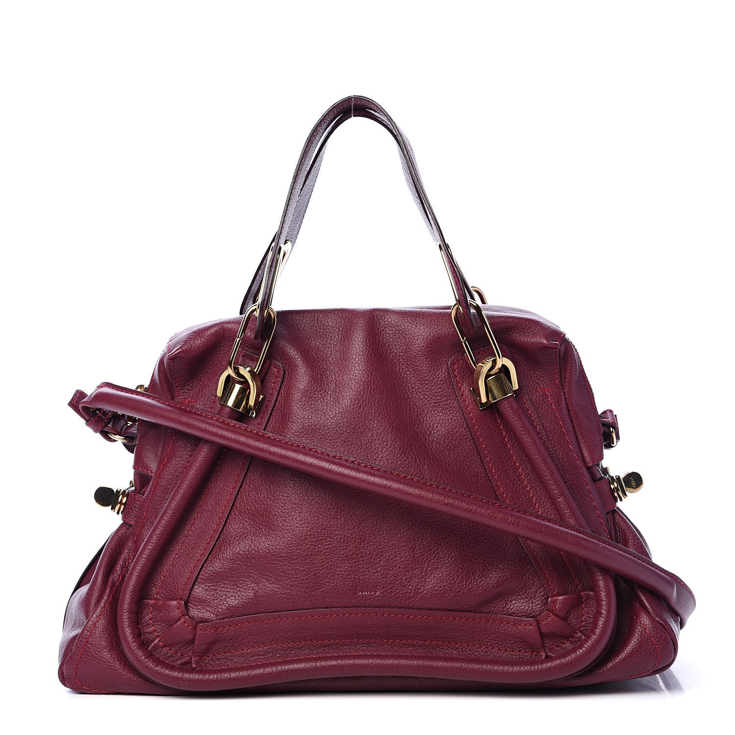Chloe Calfskin Medium Paraty Wine Purple 1 of 12