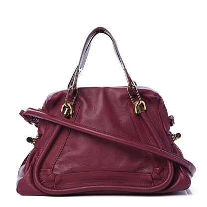 Chloe Calfskin Medium Paraty Wine Purple 1 of 12