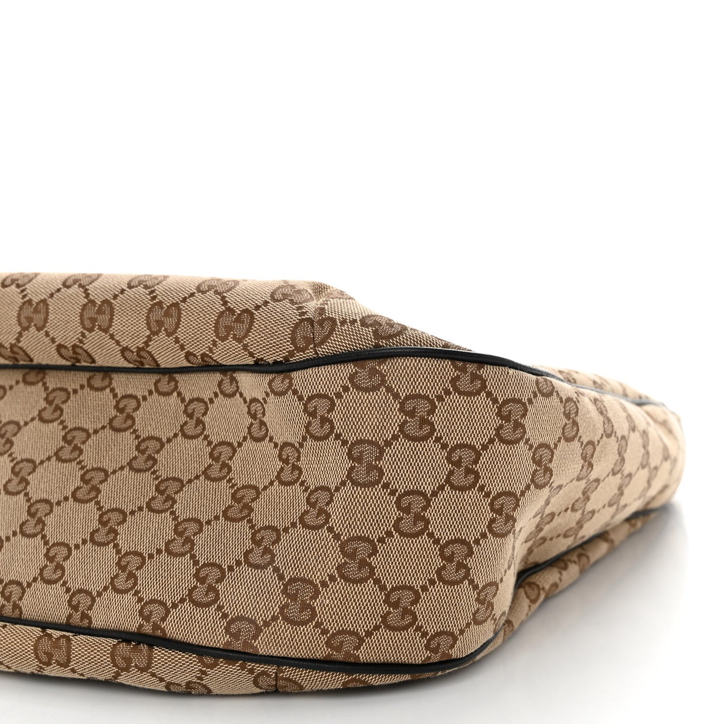 Monogram Large New Ladies Web Hobo Dark Brown