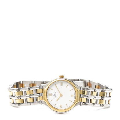 Omega Stainless Steel 18K Yellow Gold 23mm De Ville Quartz Watch White 795.0901 2 of 5