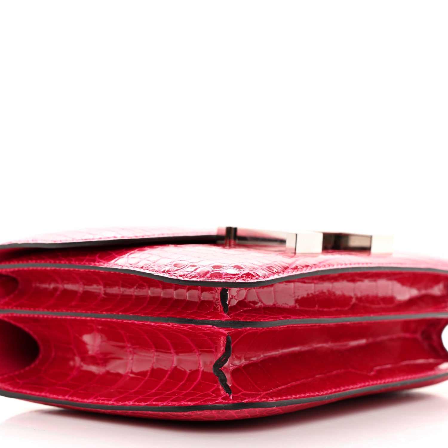 Hermes Shiny Alligator Constance 18 Rose Extreme 10 of 13