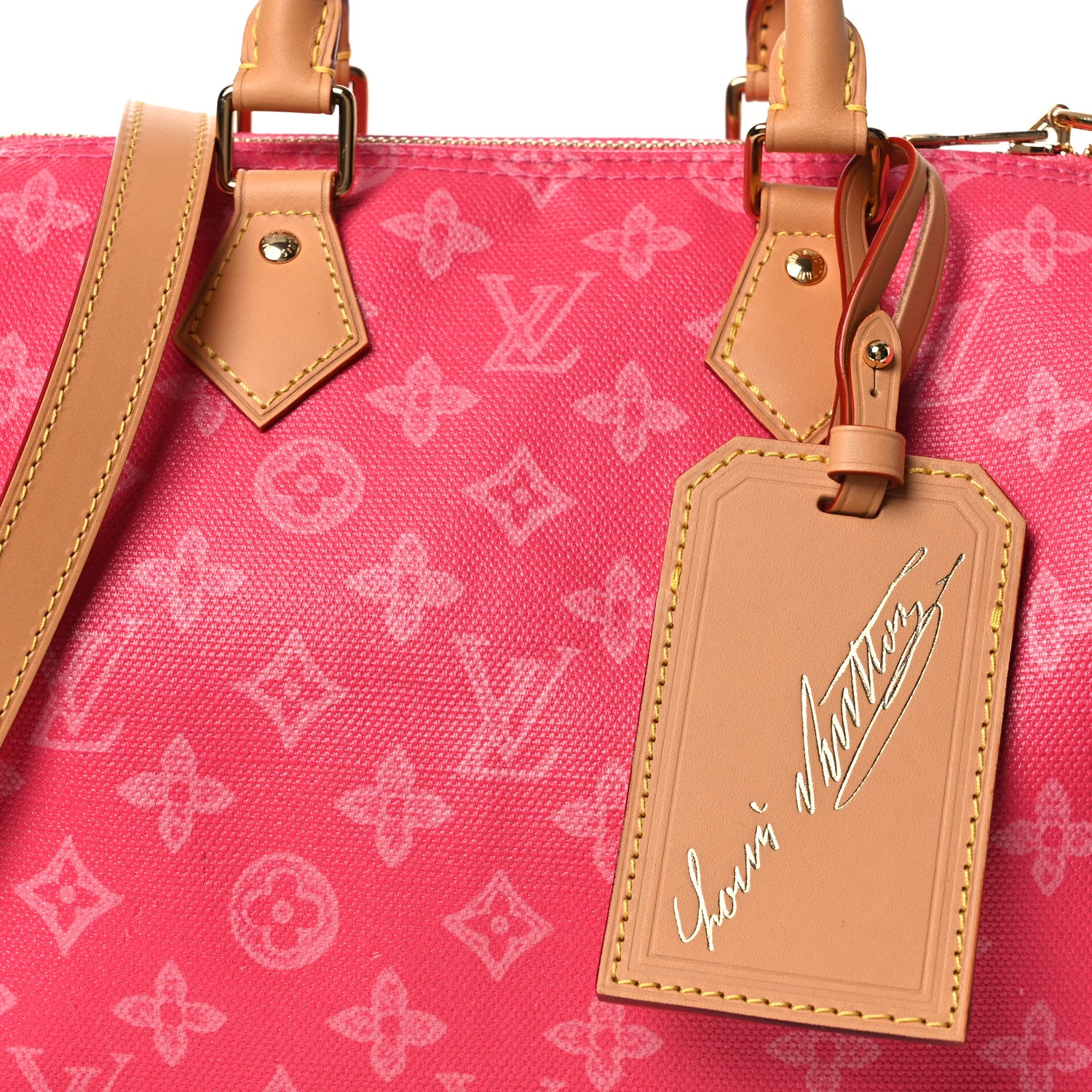 Louis Vuitton Monogram Origine Speedy Bandouliere 25 Rose Ruban 15 of 19