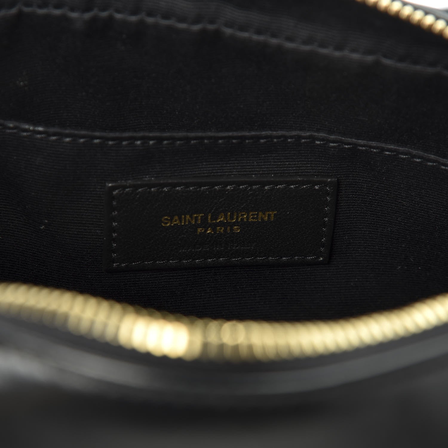 Saint Laurent Calfskin Matelasse Monogram Lou Camera Bag Black 7 of 9