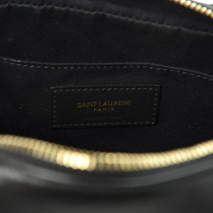 Saint Laurent Calfskin Matelasse Monogram Lou Camera Bag Black 7 of 9