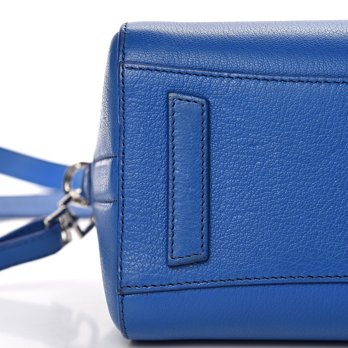 Sugar Goatskin Mini Antigona Indigo Blue