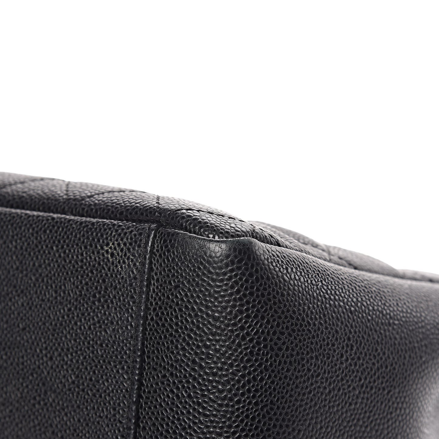 Caviar Quilted Grand Shopping Tote GST Black
