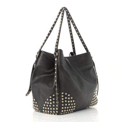 Burberry Lambskin Bridle Studs Large Canterbury Tote Dark Brown 3 of 16