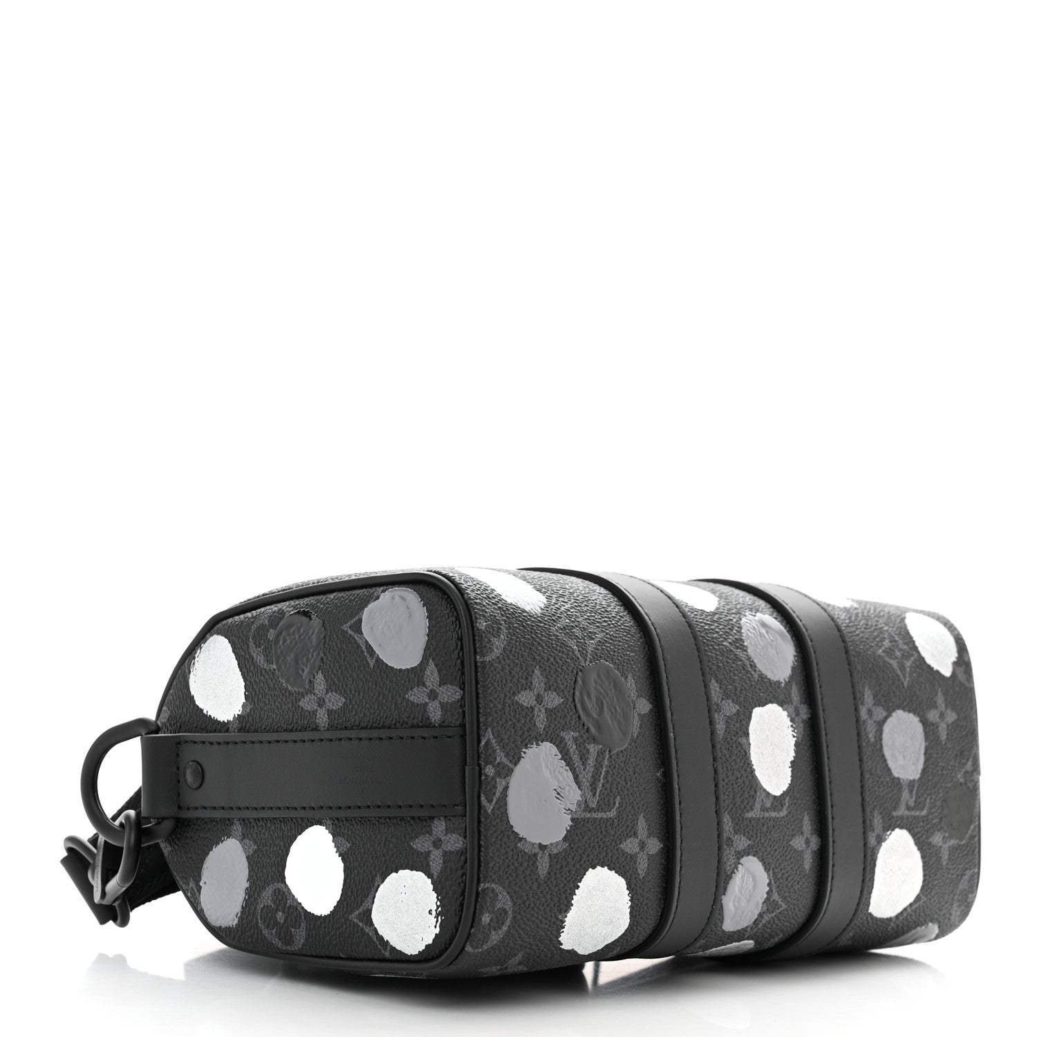 Louis Vuitton LV X YK Monogram Eclipse Keepall Bandouliere 25 Black Silver 4 of 9