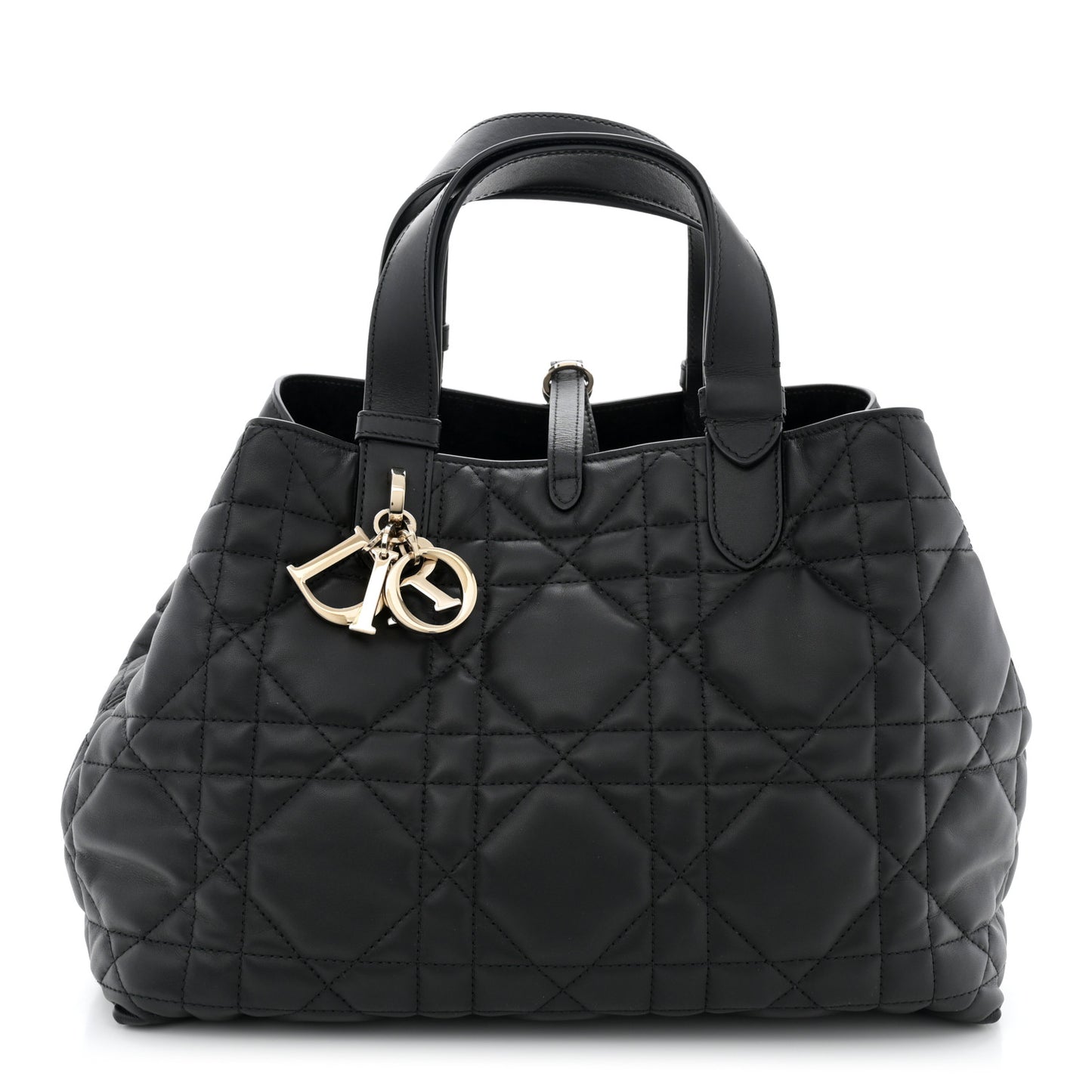 Calfskin Macrocannage Medium Toujours Black
