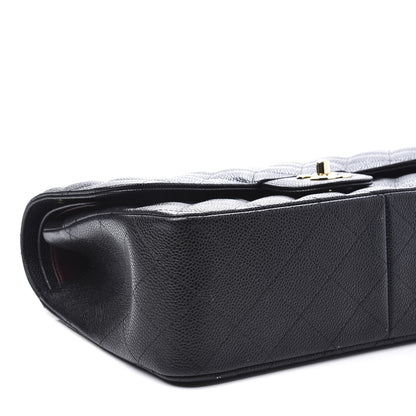 Chanel Caviar Quilted Jumbo Double Flap Black 7 of 10