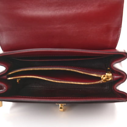 Celine Satinated Calfskin Small 16 Top Handle Bag Light Burgundy 5 of 10