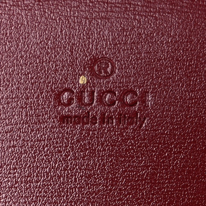Gucci Boarded Plutone Calfskin Horsebit 1955 Wallet On Chain New Cherry Red 8 of 15
