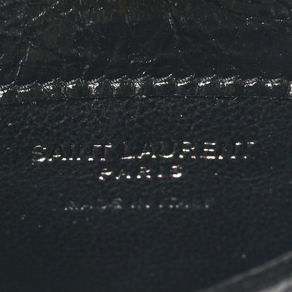 Saint Laurent Crinkled Calfskin Matelasse Monogram Niki Airpods Holder Micro Bag Black 5 of 10