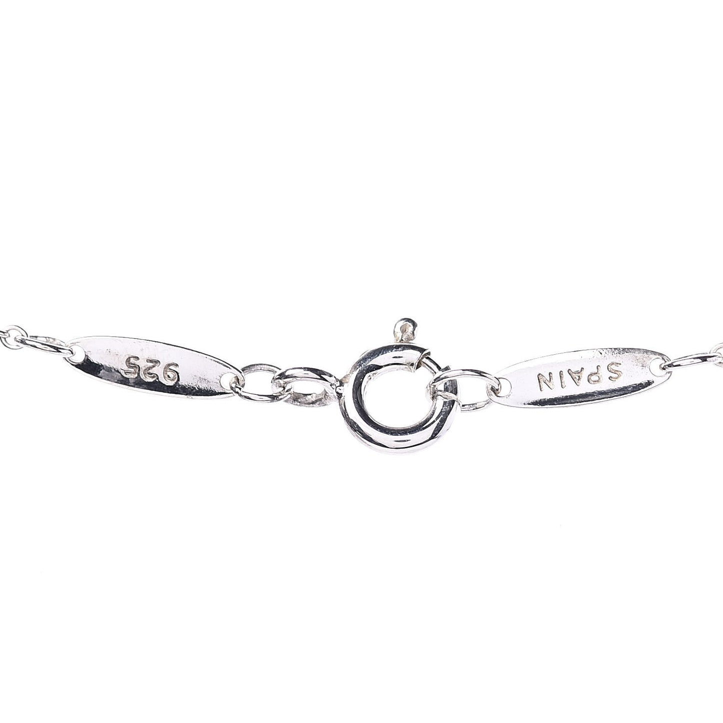 Sterling Silver 16mm Elsa Peretti Open Heart Pendant Necklace