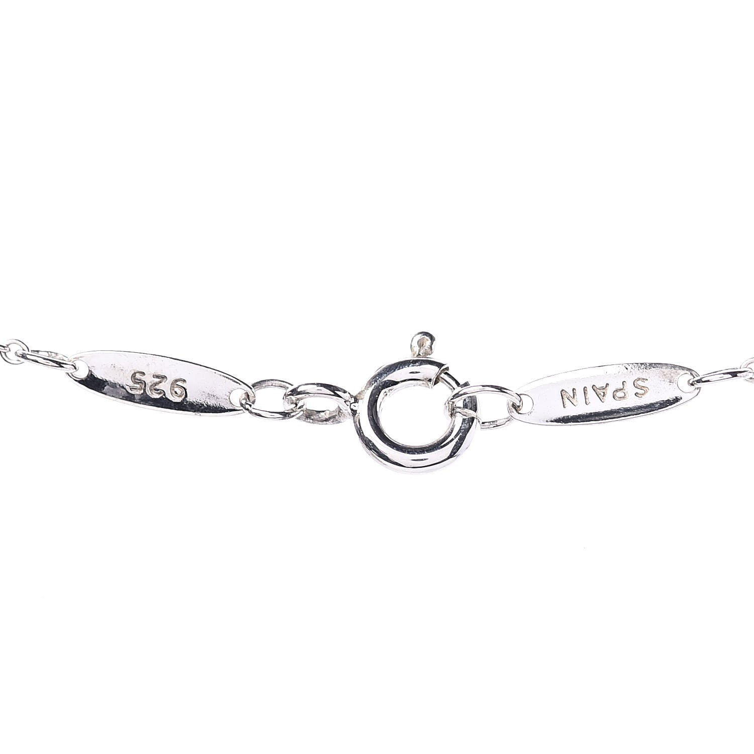 Tiffany Sterling Silver 16mm Elsa Peretti Open Heart Pendant Necklace 6 of 9