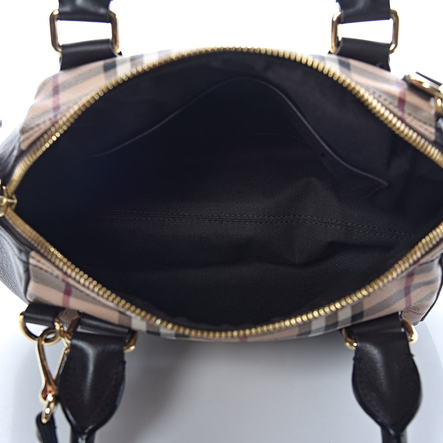 Haymarket Check Small Blaze Satchel Chocolate
