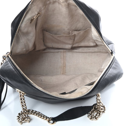 Gucci Pebbled Calfskin Medium Soho Bowler Black 5 of 20