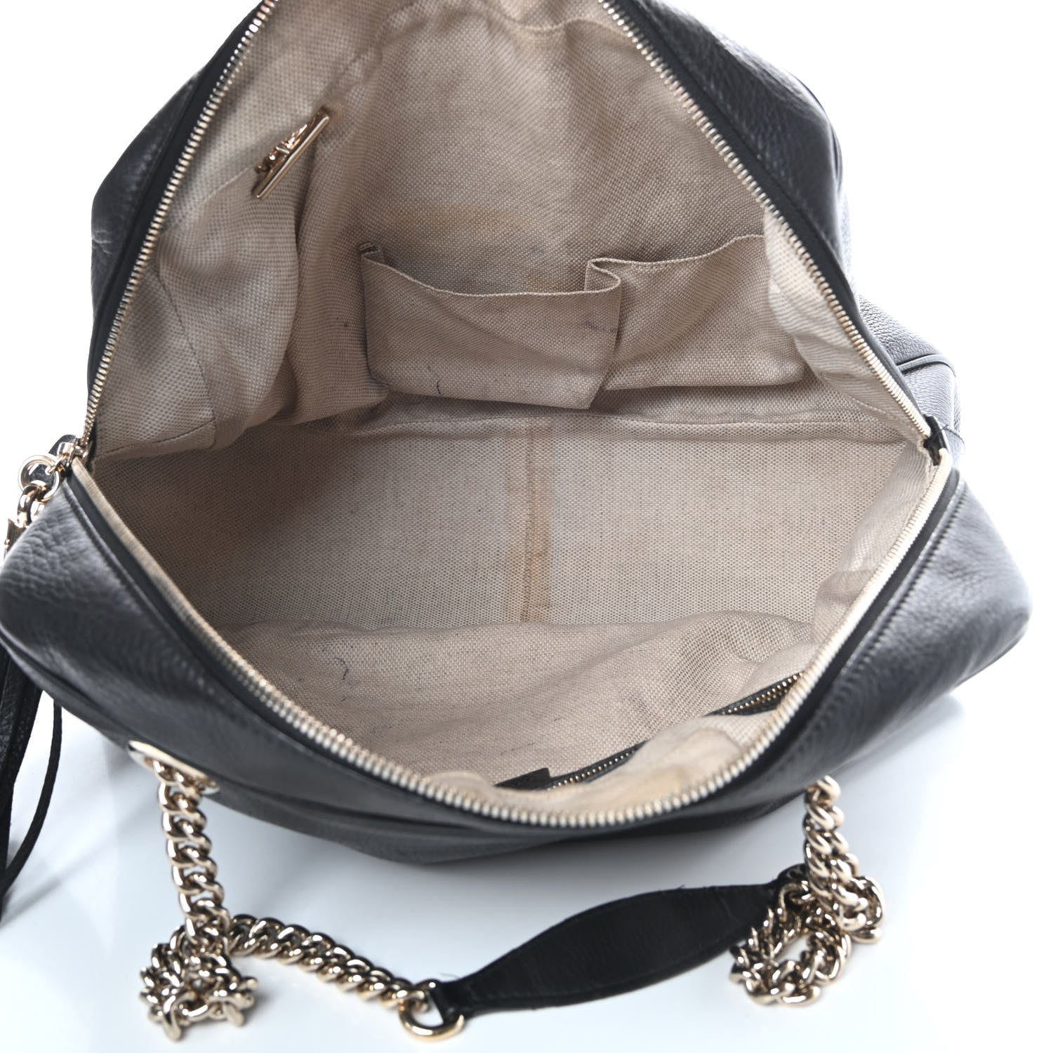 Gucci Pebbled Calfskin Medium Soho Bowler Black 4 of 19