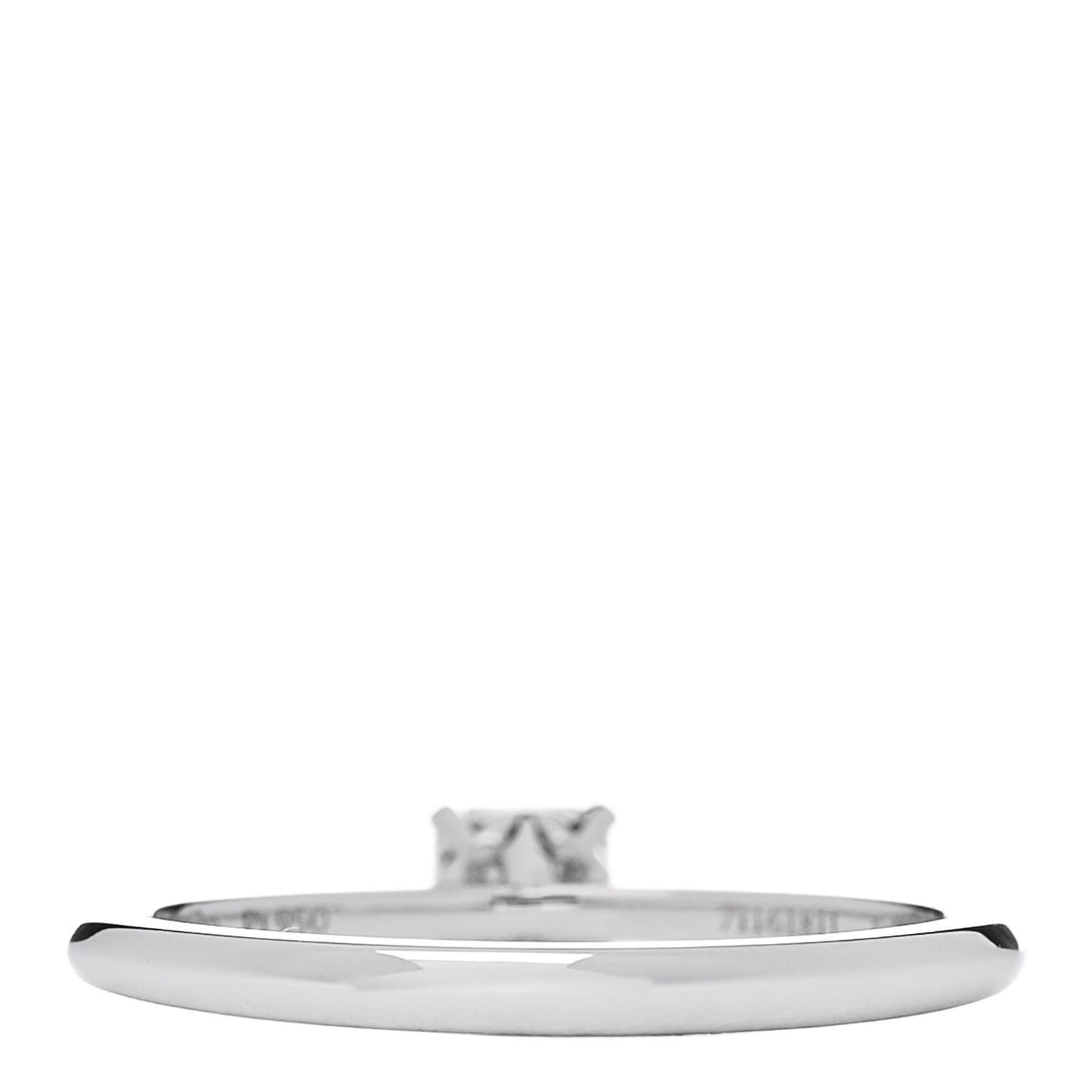 Platinum Diamond .23ct Princess Cut Engagement Ring  49 5