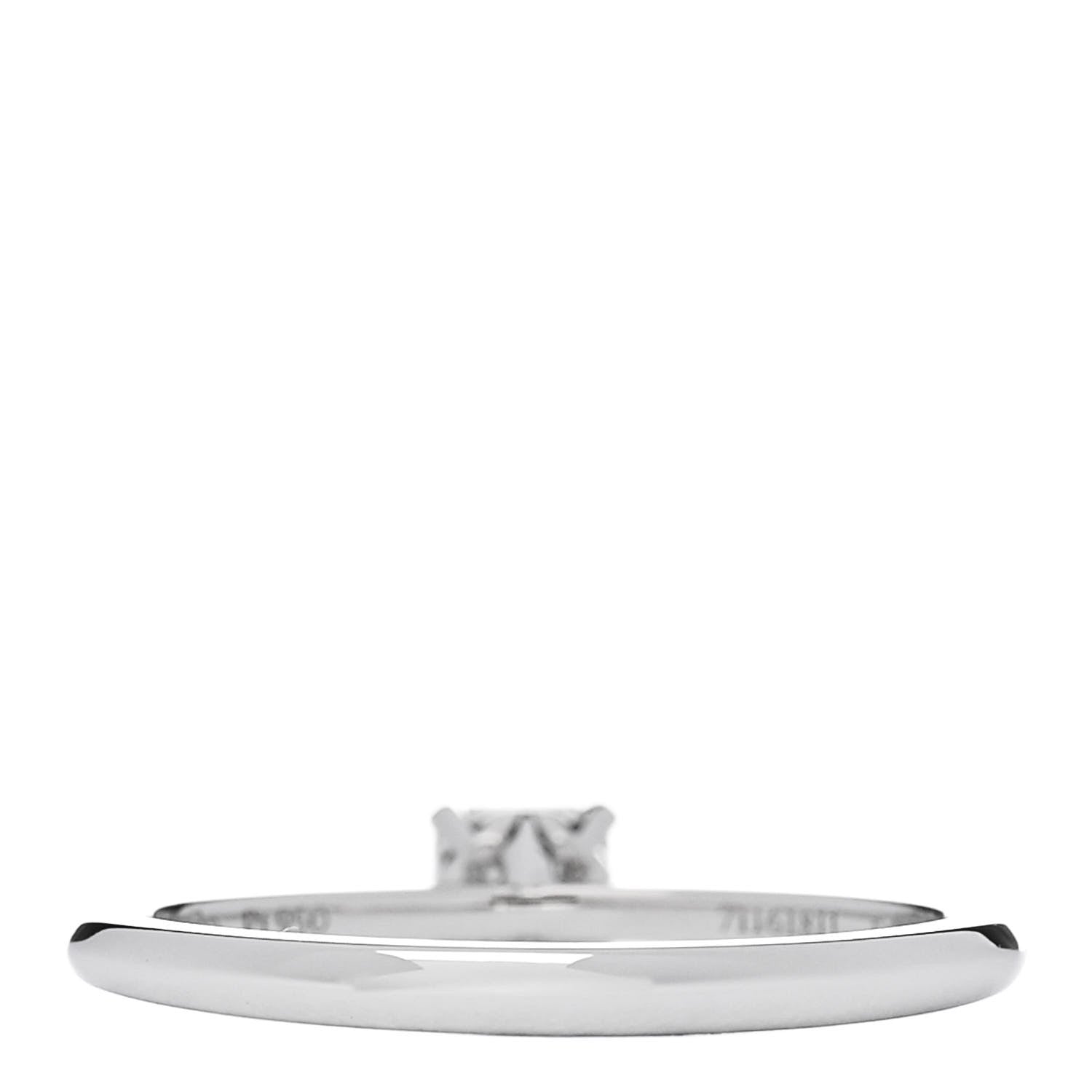 Tiffany Platinum Diamond .23ct Princess Cut Engagement Ring  49 5 4 of 6