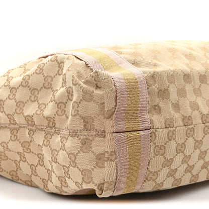 Gucci Monogram Medium Web Tote Pink Gold 8 of 9